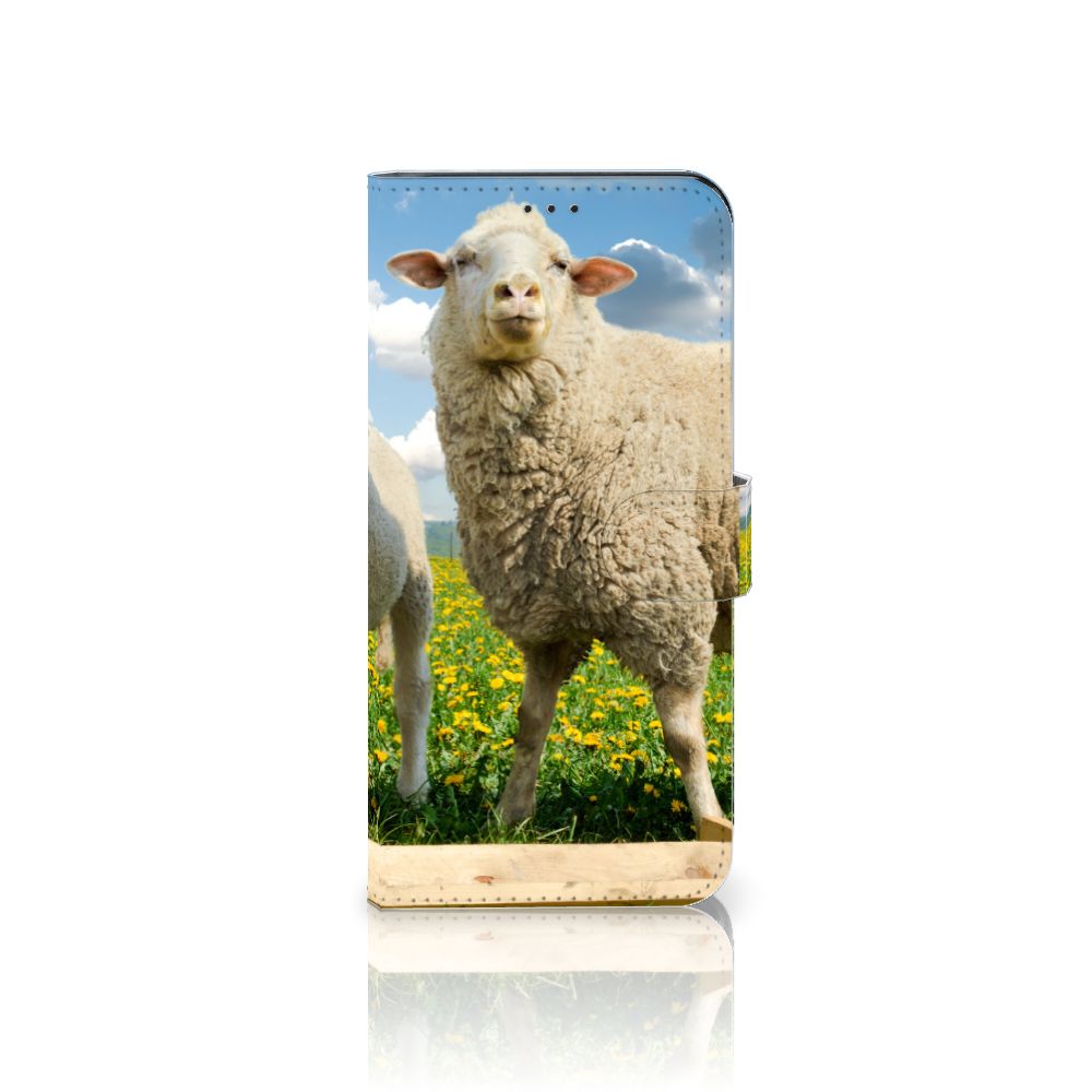 Samsung Galaxy Xcover 6 Pro Telefoonhoesje met Pasjes Schaap en Lammetje