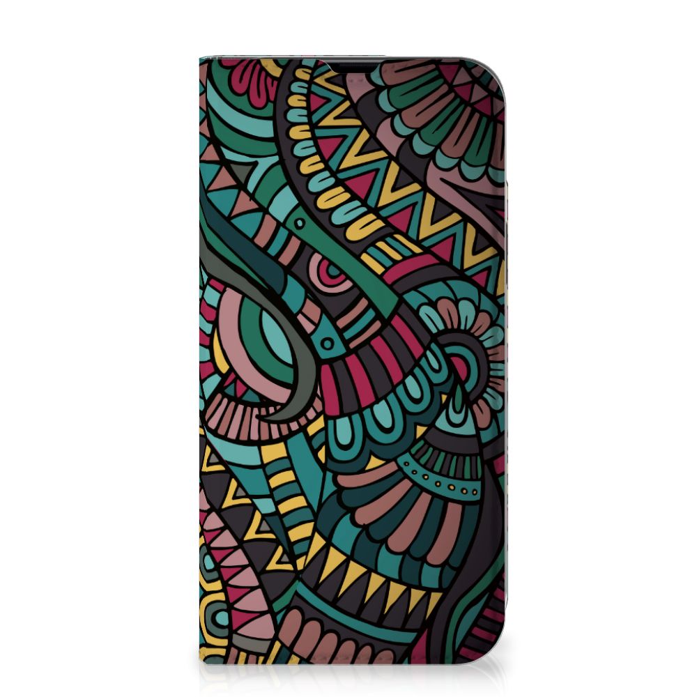 iPhone 13 Pro Max Hoesje met Magneet Aztec - B2C Telecom