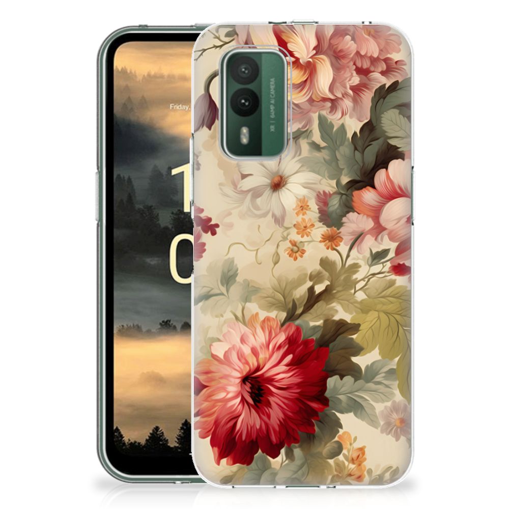 TPU Case voor Nokia XR21 Bloemen