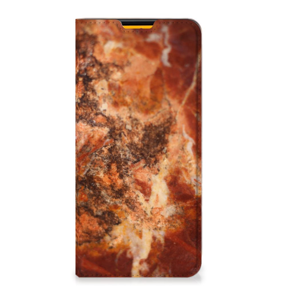 Samsung Galaxy M52 Standcase Marmer Bruin - B2C Telecom
