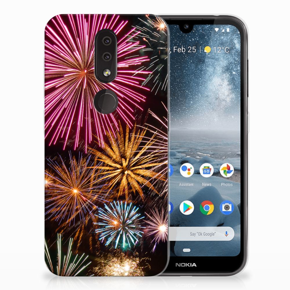 Nokia 4.2 Silicone Back Cover Vuurwerk