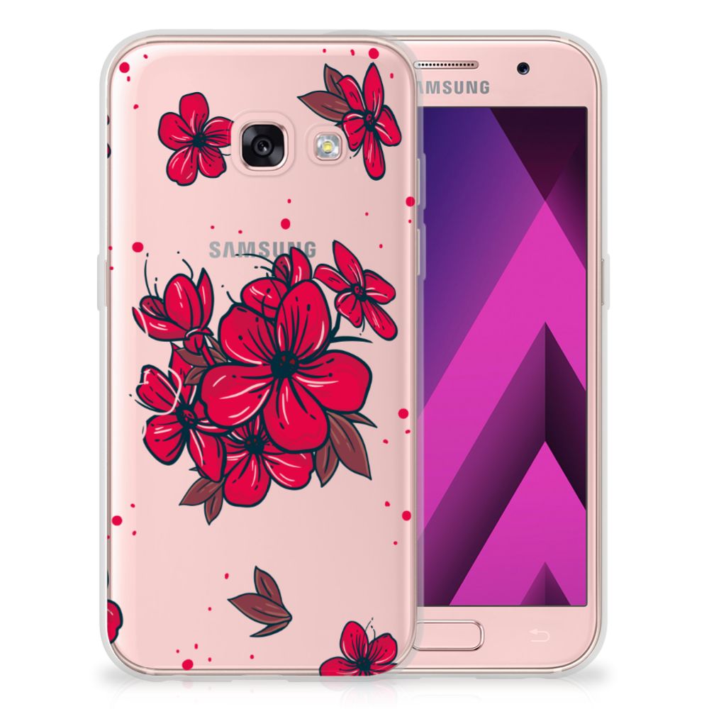 Samsung Galaxy A3 2017 TPU Case Blossom Red