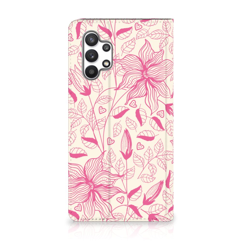 Samsung Galaxy A32 4G | A32 5G Enterprise Editie Smart Cover Pink Flowers - B2C Telecom