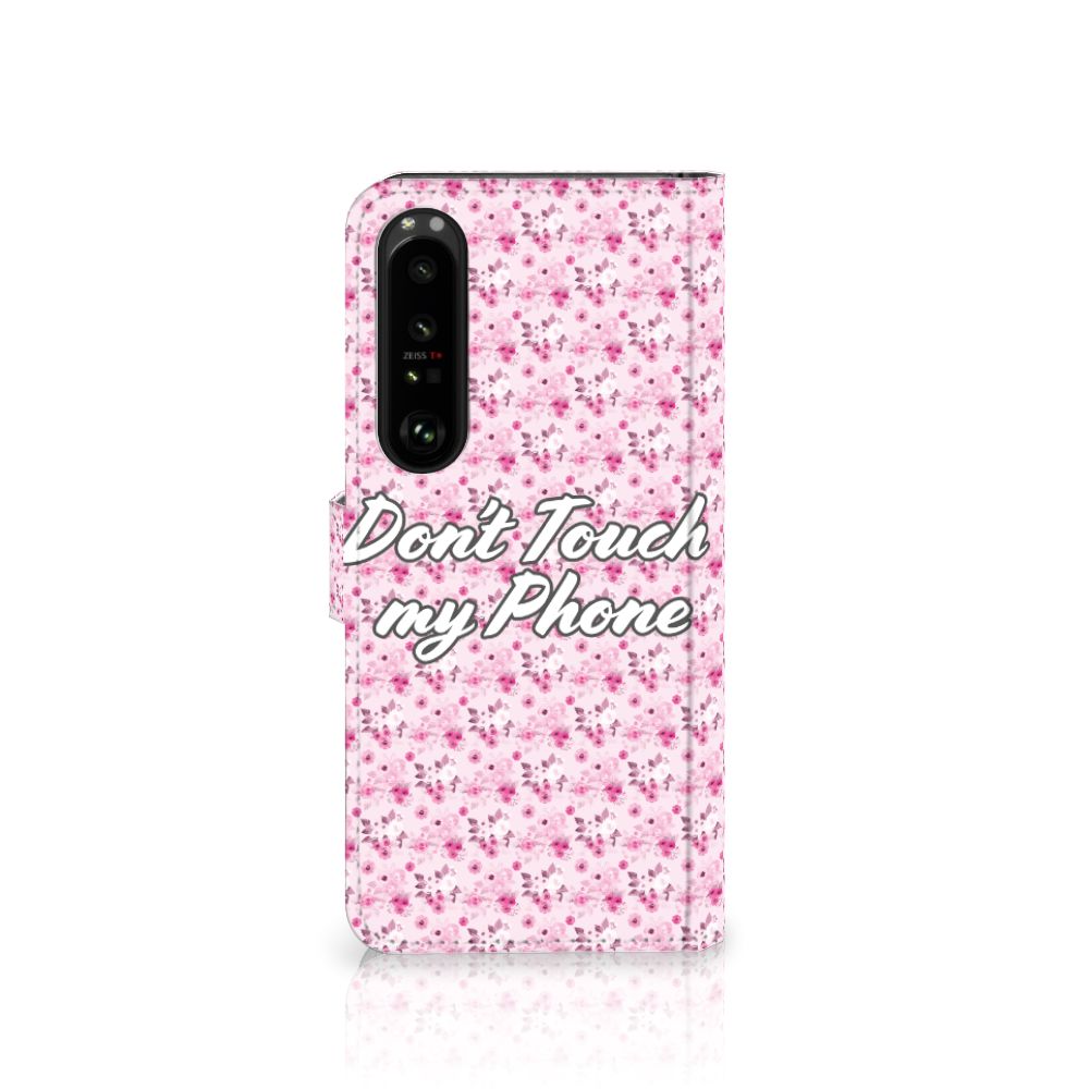 Sony Xperia 1 IV Portemonnee Hoesje Flowers Pink DTMP