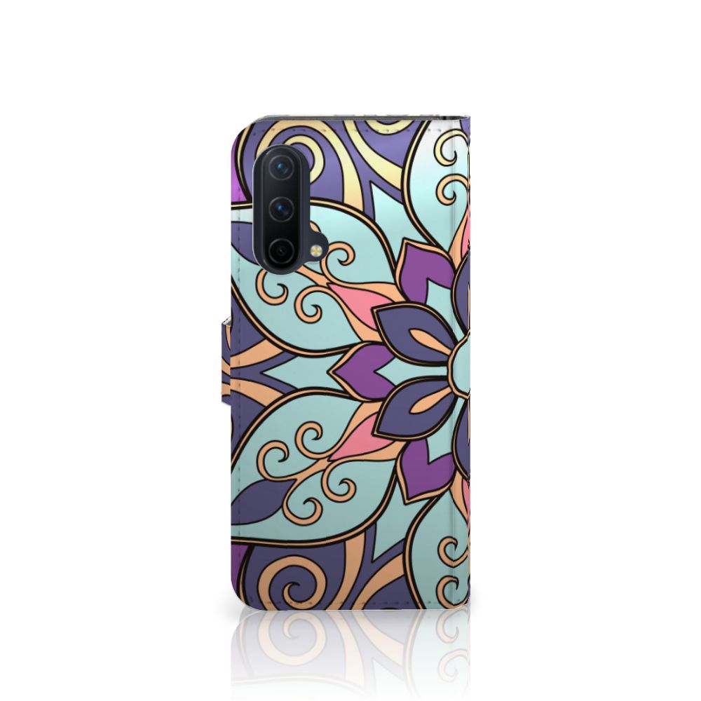 OnePlus Nord CE 5G Hoesje Purple Flower