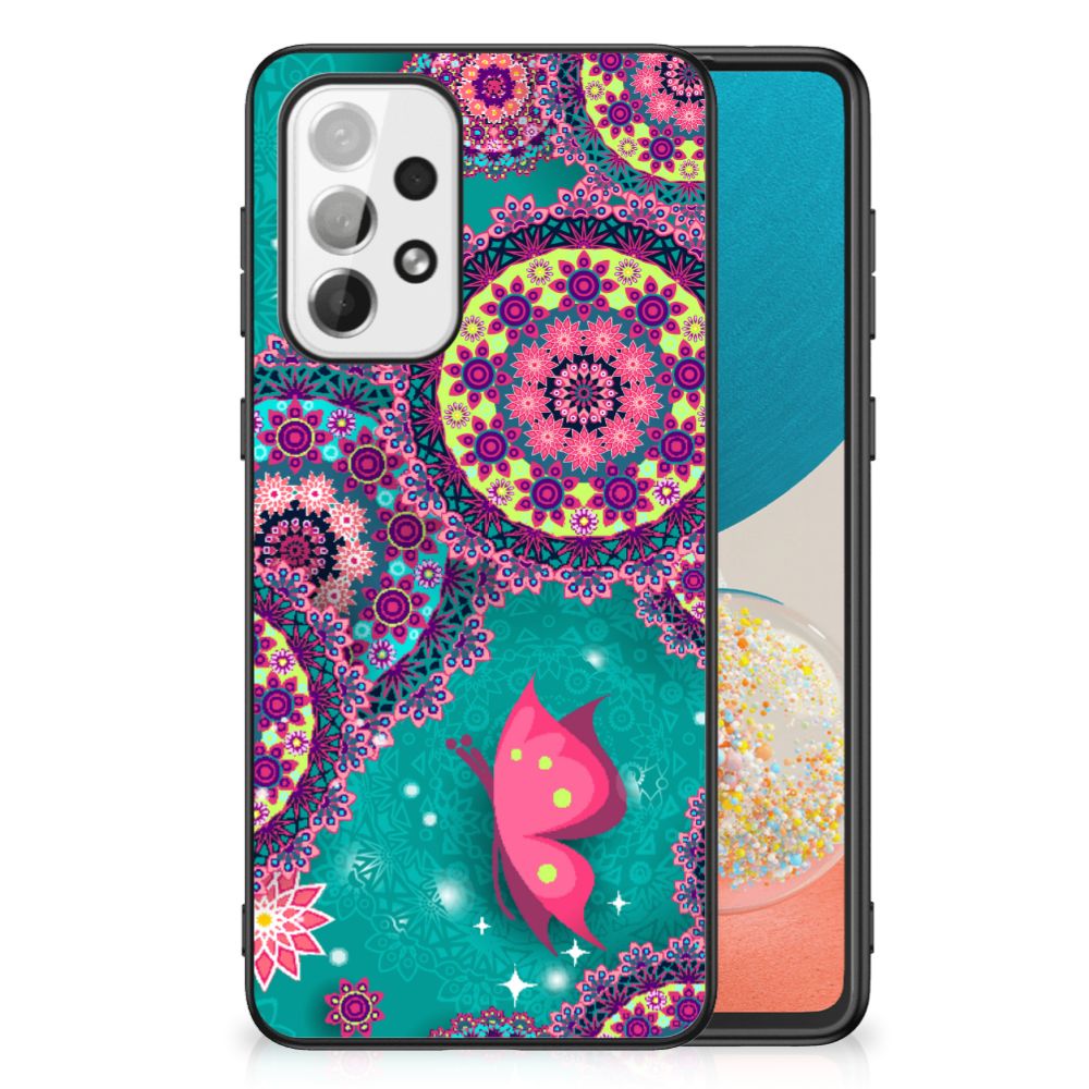 Samsung Galaxy A73 Leuk Telefoonhoesje Cirkels en Vlinders B2C Telecom