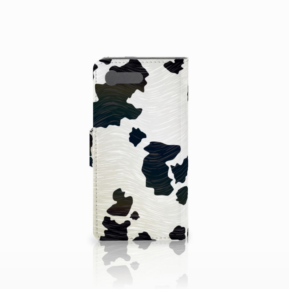 Sony Xperia X Compact Telefoonhoesje met Pasjes Koeienvlekken