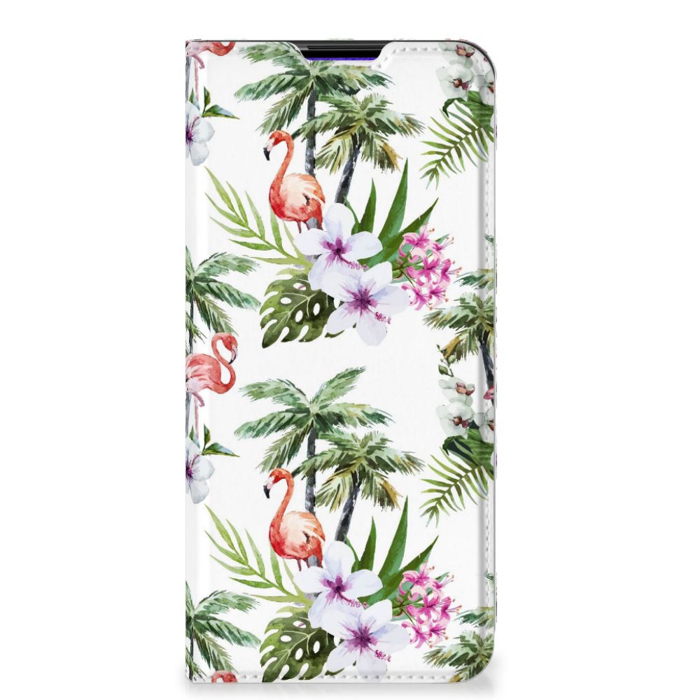 Samsung Galaxy A03s Hoesje maken Flamingo Palms - B2C Telecom