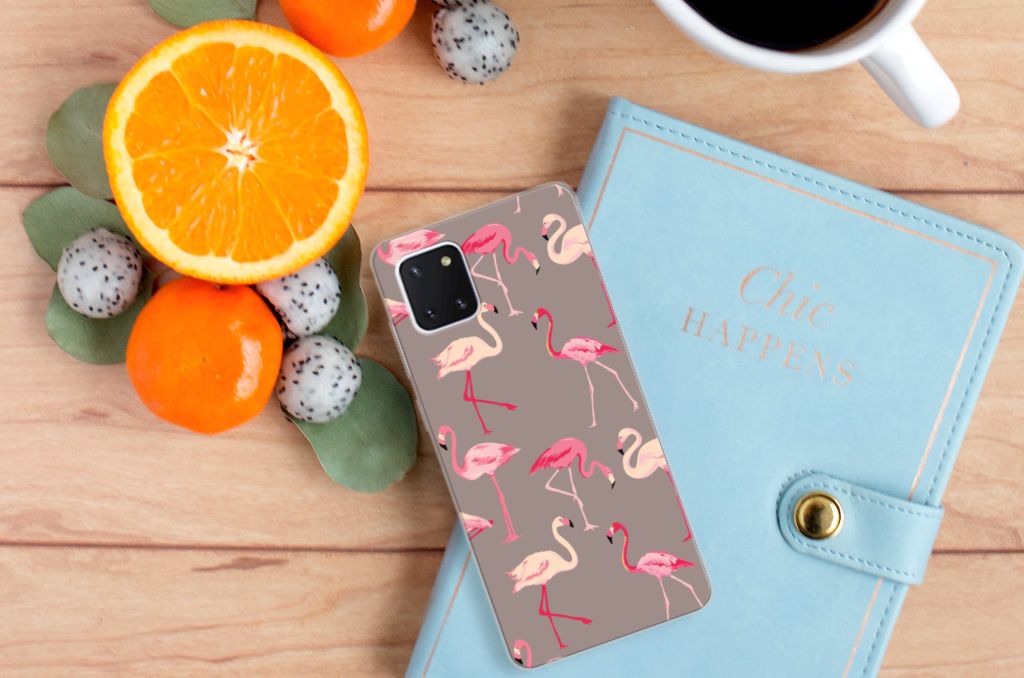 Samsung Galaxy Note 10 Lite TPU Hoesje Flamingo