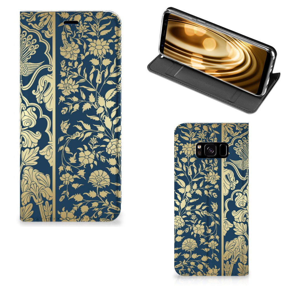 Samsung Galaxy S8 Smart Cover Beige Flowers