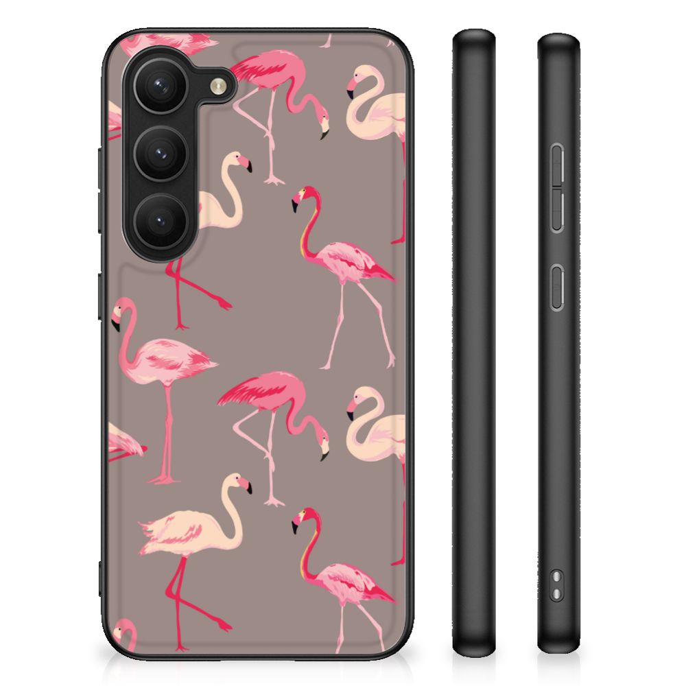 Samsung Galaxy S23 Dierenprint Telefoonhoesje Flamingo