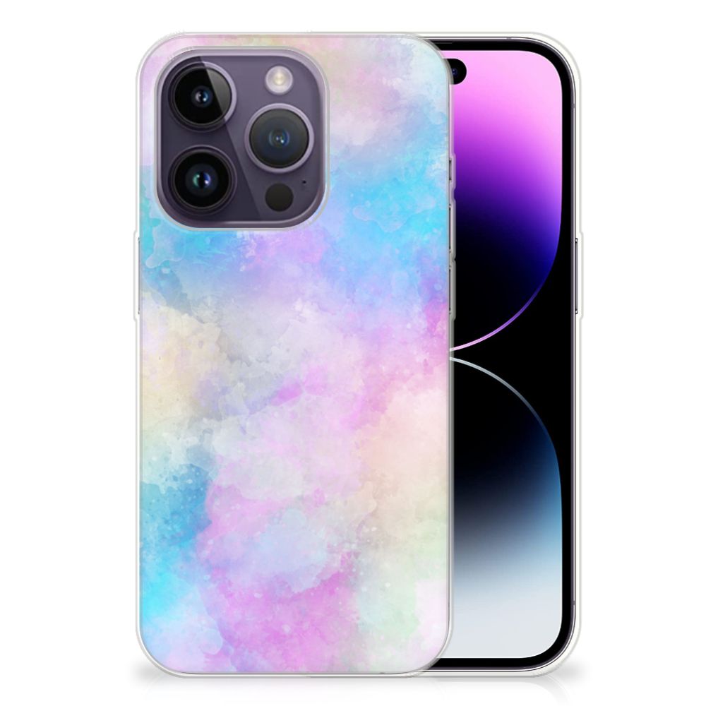 Hoesje maken Apple iPhone 14 Pro Watercolor Light