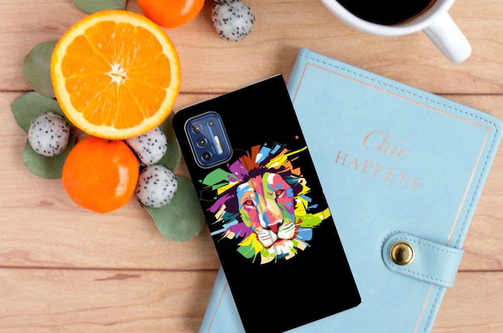 Motorola Moto G9 Plus Magnet Case Lion Color - B2C Telecom