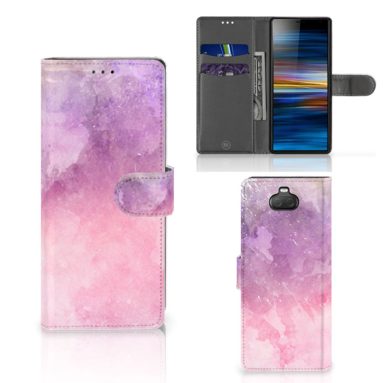 Hoesje Sony Xperia 10 Pink Purple Paint