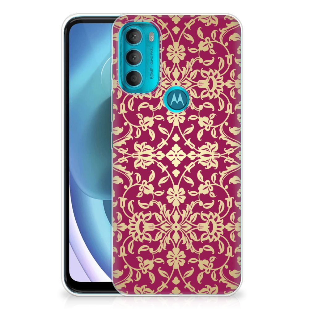 Siliconen Hoesje Motorola Moto G71 5G Barok Pink