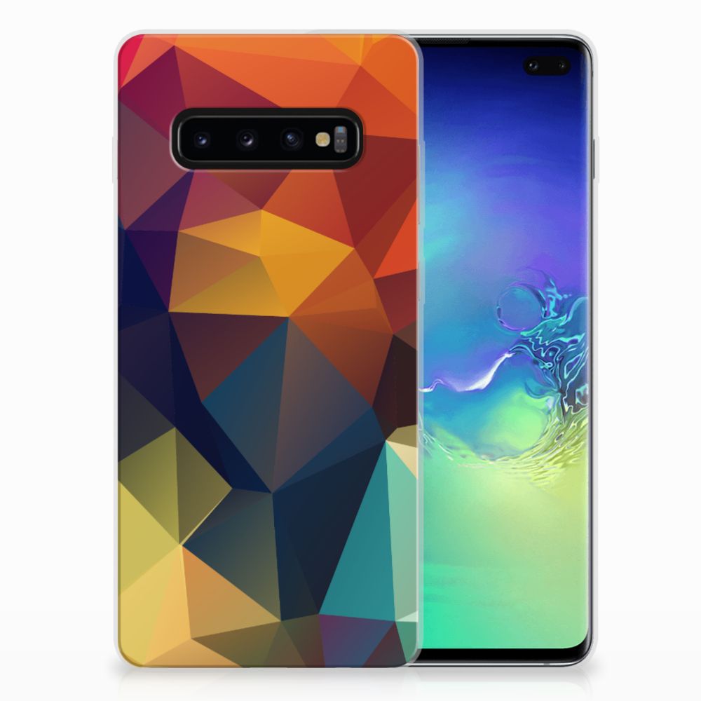 Samsung Galaxy S10 Plus TPU Hoesje Polygon Color