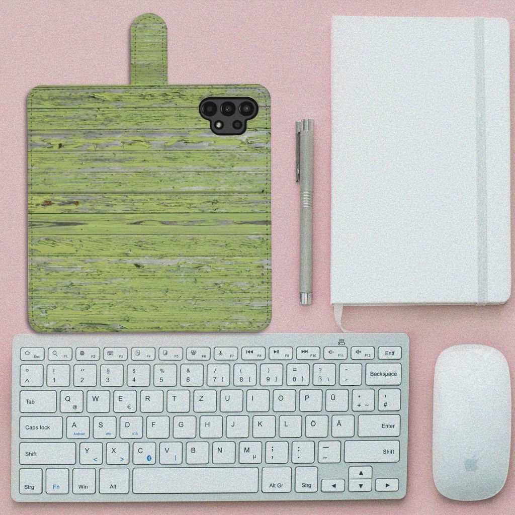 Samsung Galaxy A13 (4G) Book Style Case Green Wood