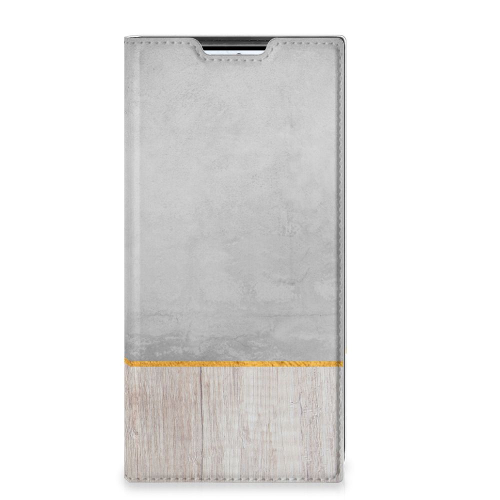 Samsung Galaxy S22 Ultra Book Wallet Case Wood Concrete - B2C Telecom