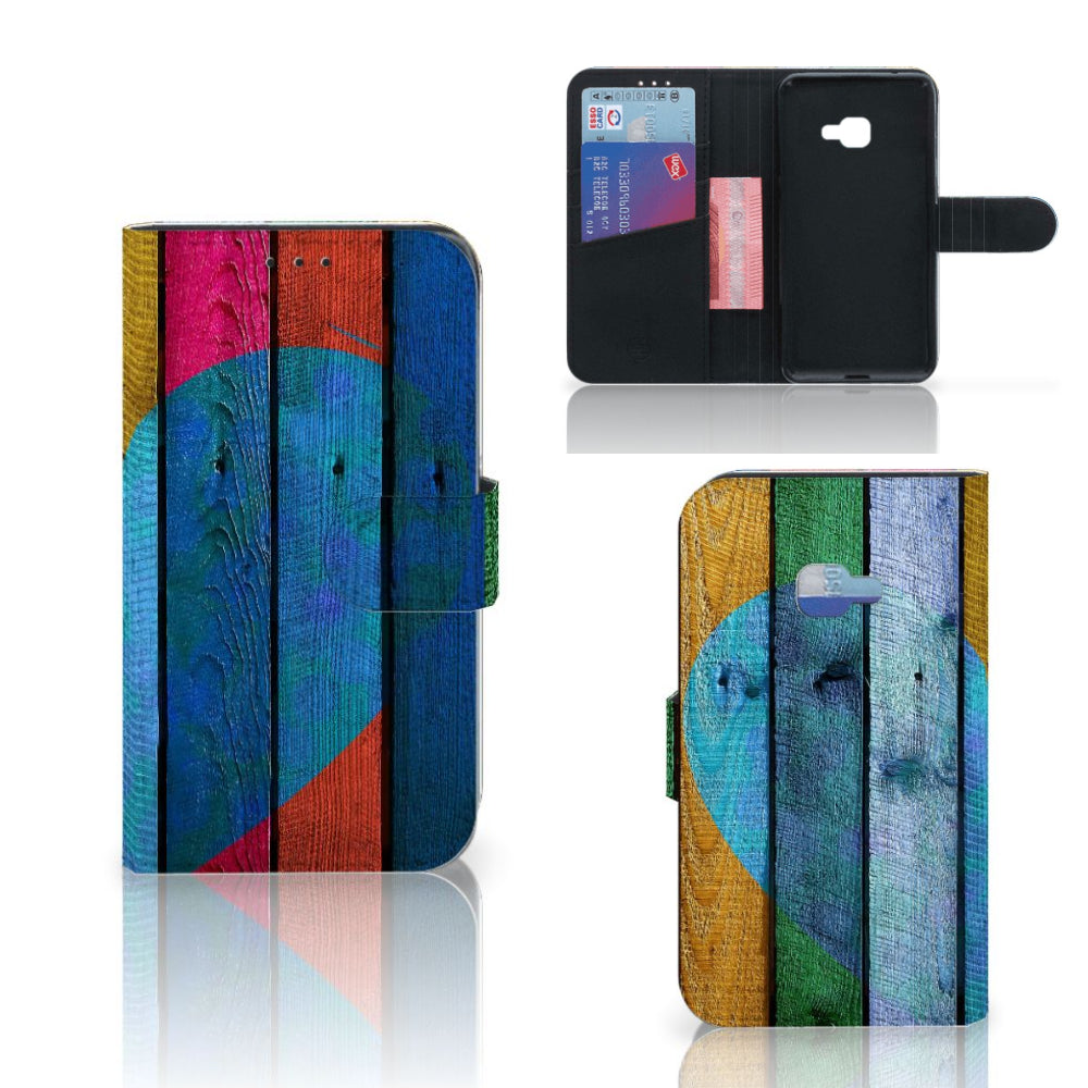Samsung Galaxy Xcover 4 | Xcover 4s Book Style Case Wood Heart - Cadeau voor je Vriend