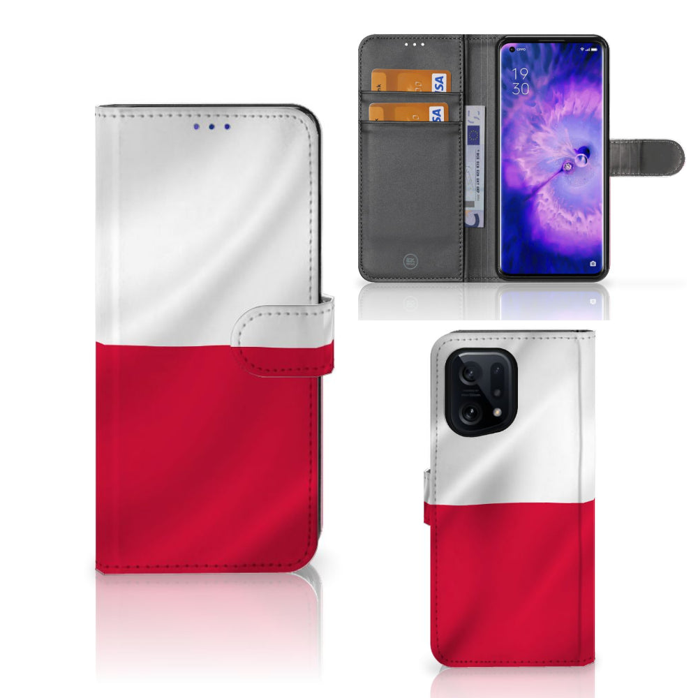 OPPO Find X5 Bookstyle Case Polen
