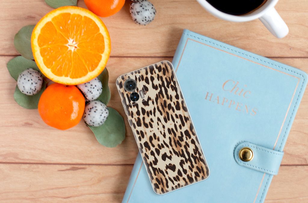 Motorola Edge 30 Neo TPU Hoesje Leopard B2C Telecom