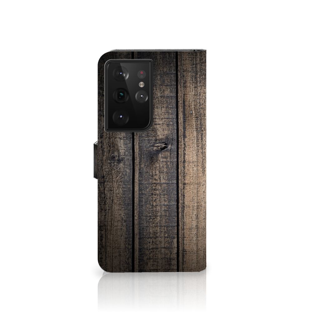 Samsung Galaxy S21 Ultra Book Style Case Steigerhout