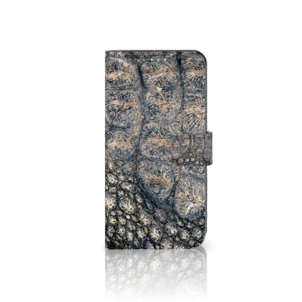 Samsung Galaxy A52 Telefoonhoesje met Pasjes Krokodillenprint