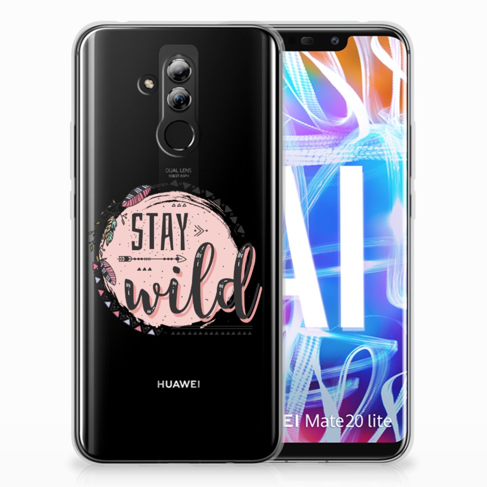 Huawei Mate 20 Lite Telefoonhoesje met Naam Boho Stay Wild