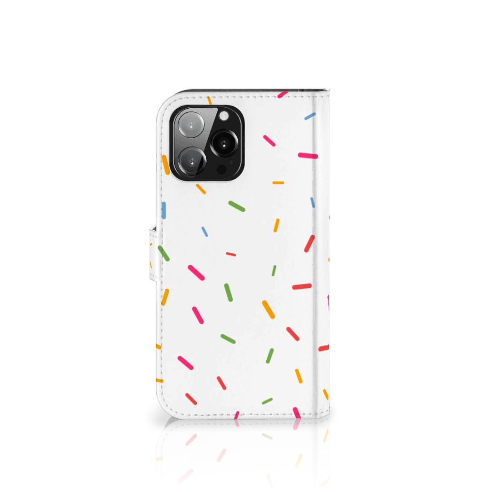 iPhone 13 Pro Max Book Cover Donut Roze