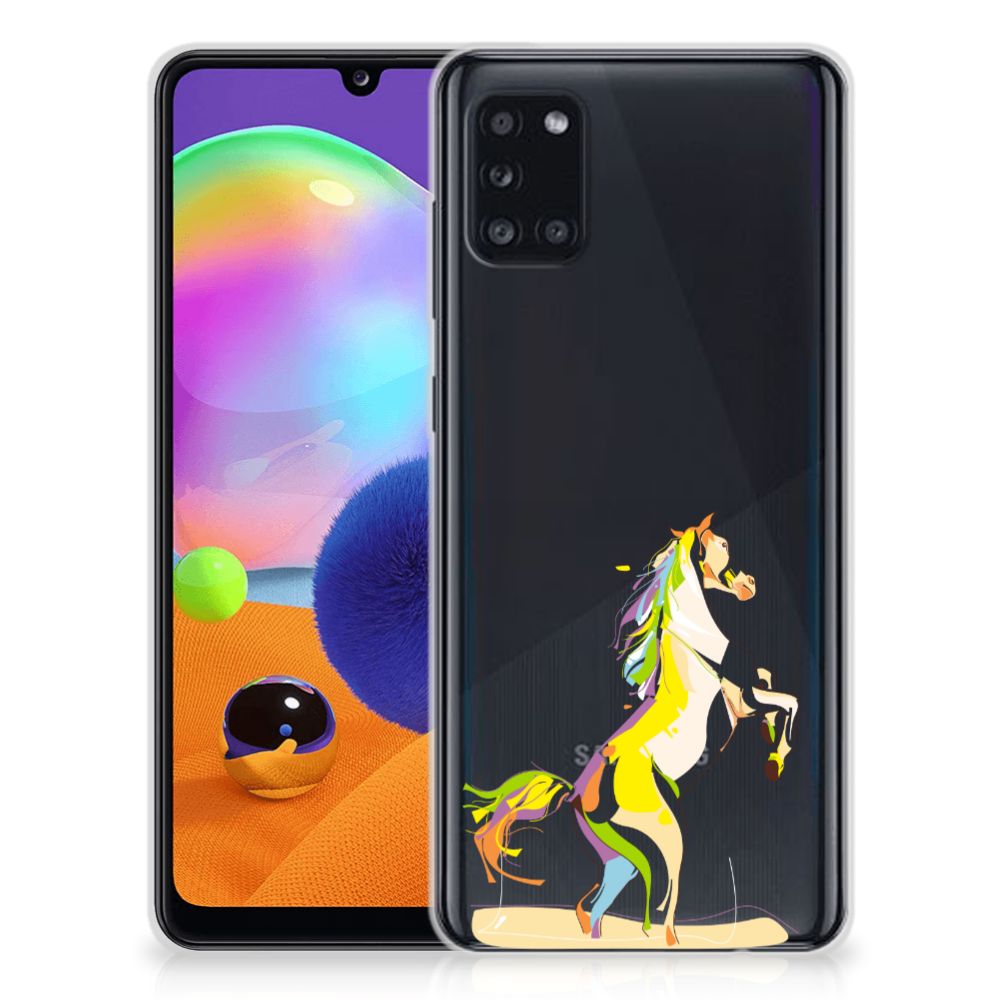 Samsung Galaxy A31 Telefoonhoesje met Naam Horse Color B2C Telecom