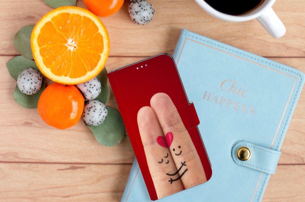 OPPO Find X3 Lite Wallet Case met Pasjes Liefde - Origineel Romantisch Cadeau