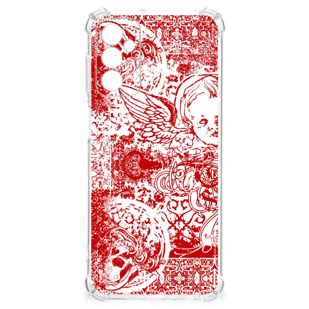 Extreme Case Samsung Galaxy M13 4G | M23 Angel Skull Rood B2C Telecom