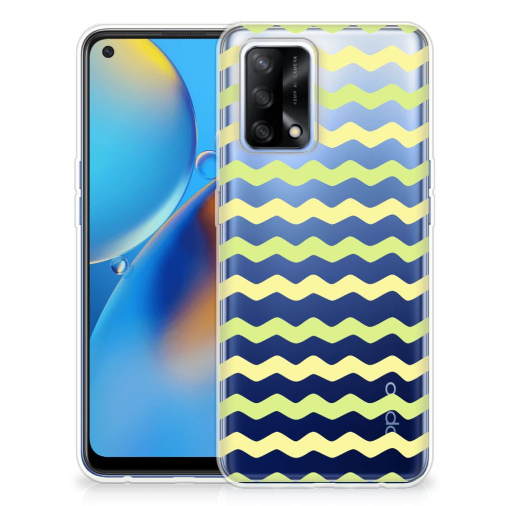 OPPO A74 4G TPU bumper Waves Yellow B2C Telecom