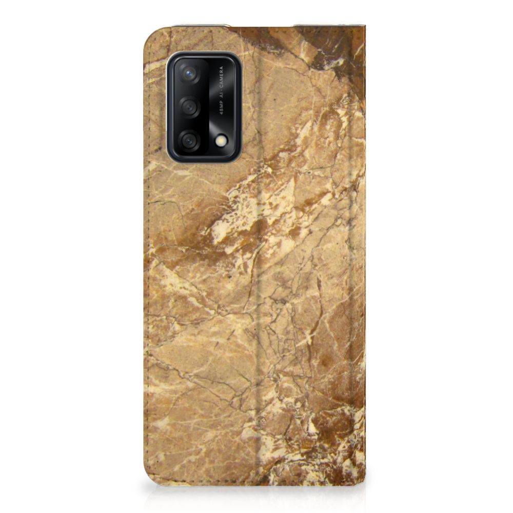 OPPO A74 4G Standcase Marmer Creme - B2C Telecom