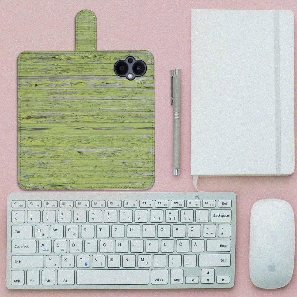 OPPO Reno 8 Lite | OnePlus Nord N20 Book Style Case Green Wood