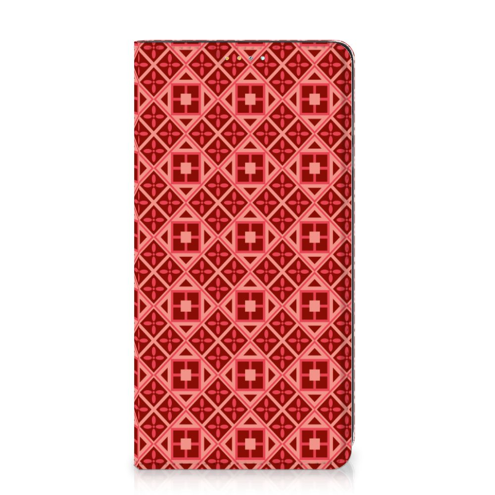 Samsung Galaxy A32 4G | A32 5G Enterprise Editie Hoesje met Magneet Batik Rood - B2C Telecom