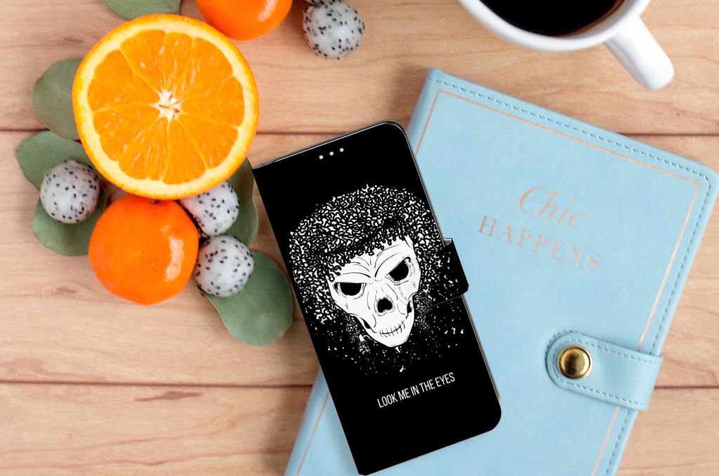 Telefoonhoesje met Naam OPPO Reno 4 Pro 5G Skull Hair