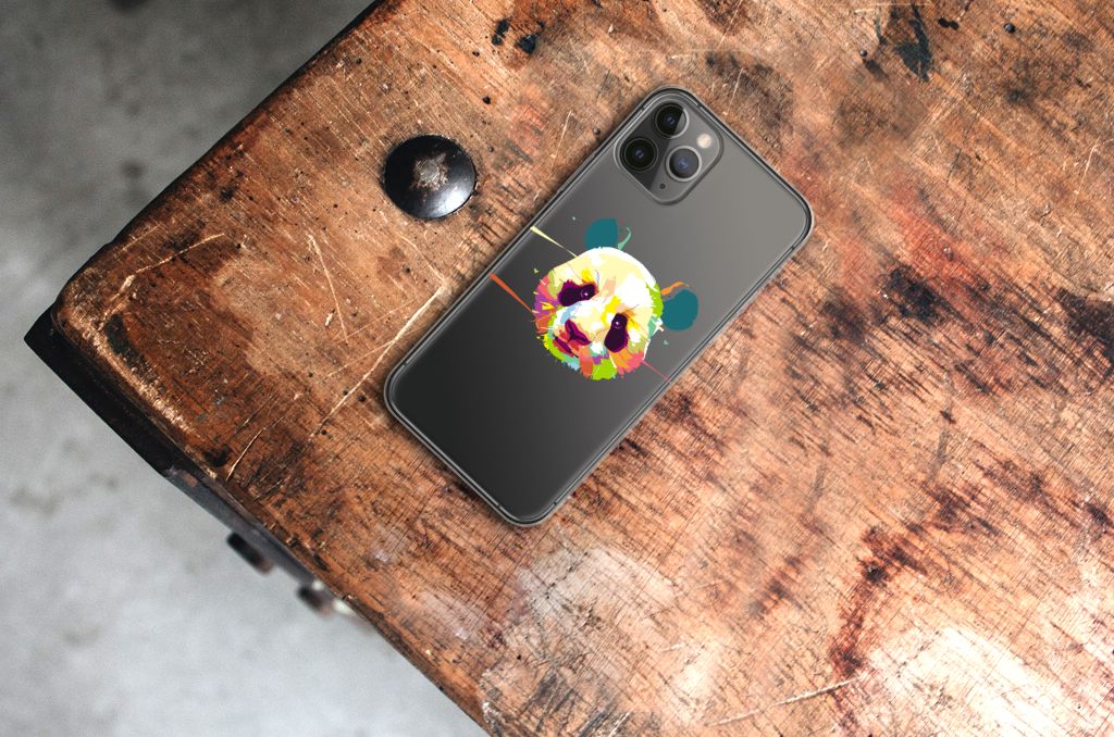 Apple iPhone 11 Pro Telefoonhoesje met Naam Panda Color