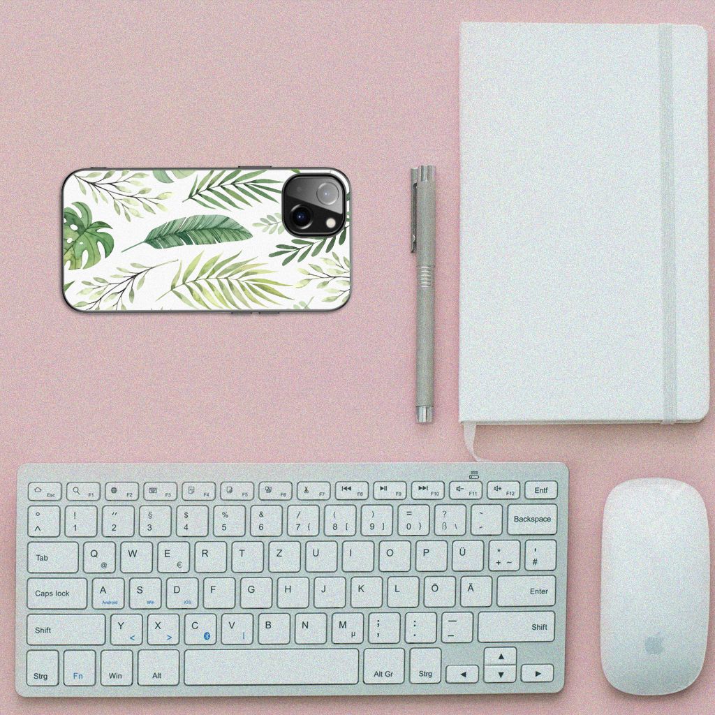 Apple iPhone 13 Bloemen Hoesje Leaves B2C Telecom