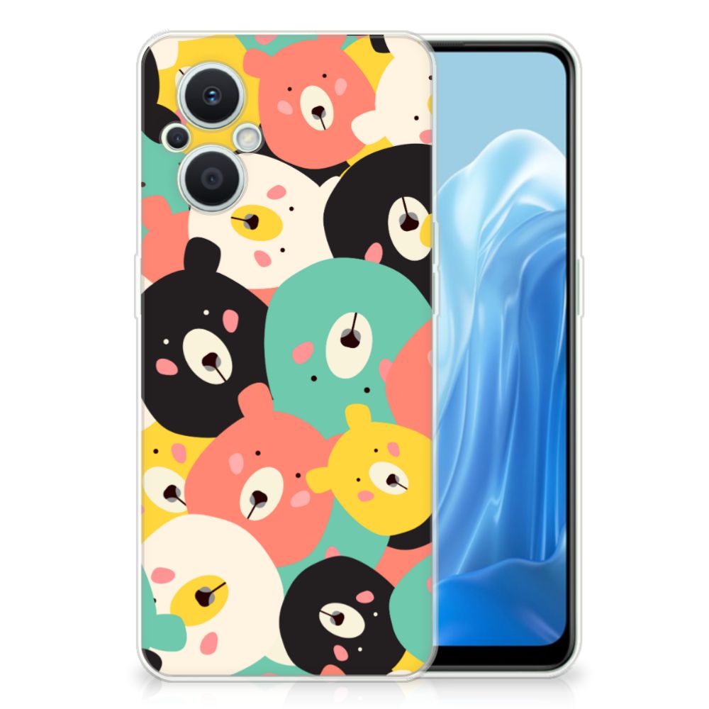 OPPO Reno8 Lite Telefoonhoesje met Naam Bears B2C Telecom