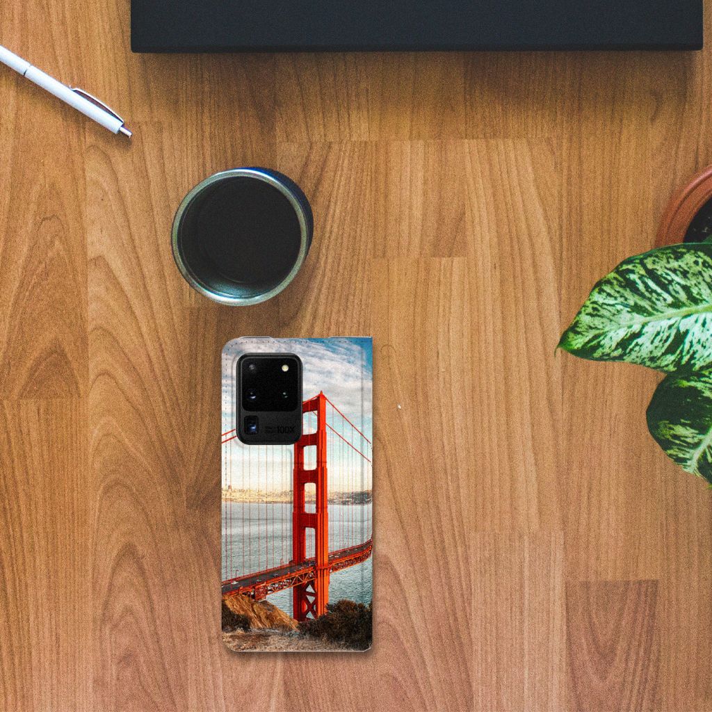 Samsung Galaxy S20 Ultra Book Cover Golden Gate Bridge - B2C Telecom