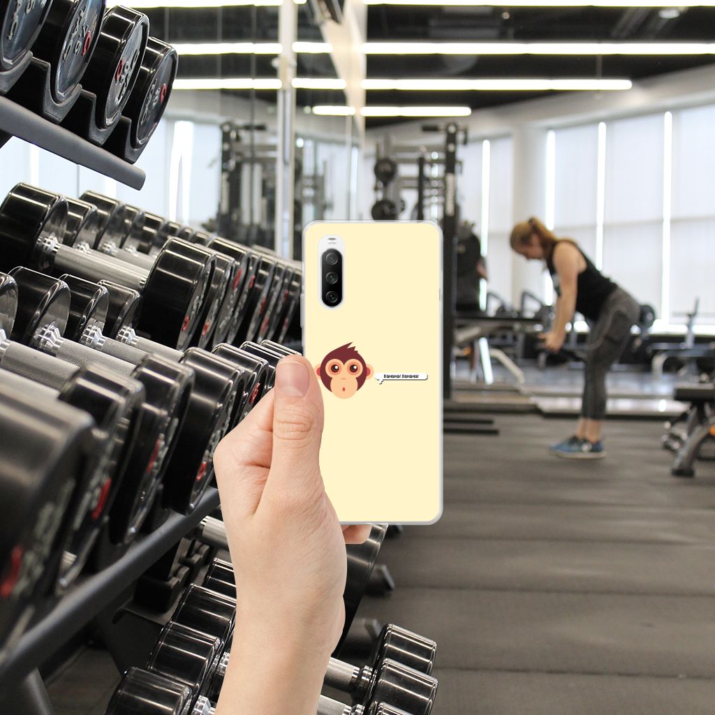 Sony Xperia 10 III Telefoonhoesje met Naam Monkey B2C Telecom