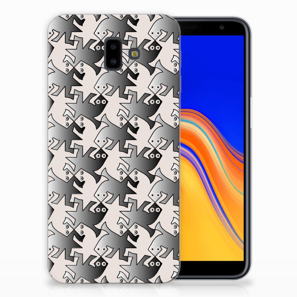 Samsung Galaxy J6 Plus (2018) TPU Hoesje Salamander Grey
