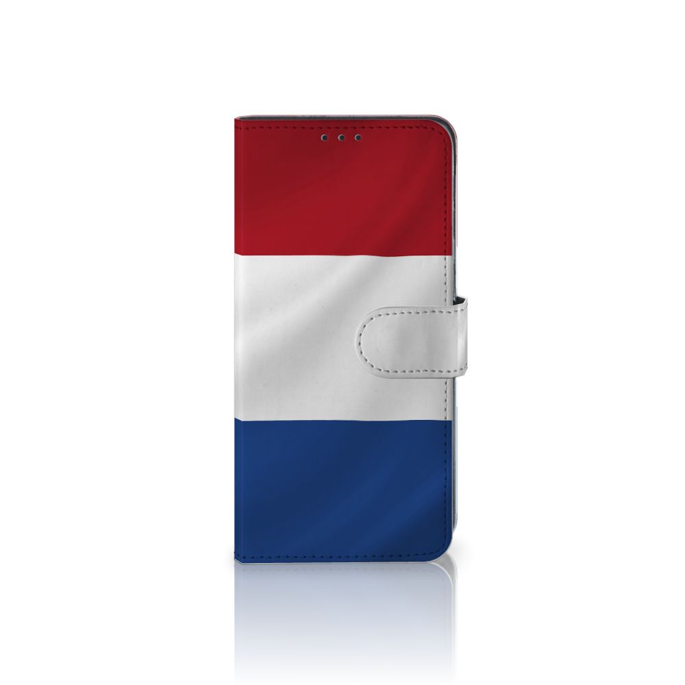OPPO A91 | Reno3 Bookstyle Case Nederlandse Vlag met artistiek ontwerp van de Nederlandse vlag.