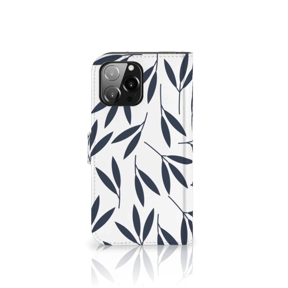 iPhone 13 Pro Max Hoesje Leaves Blue