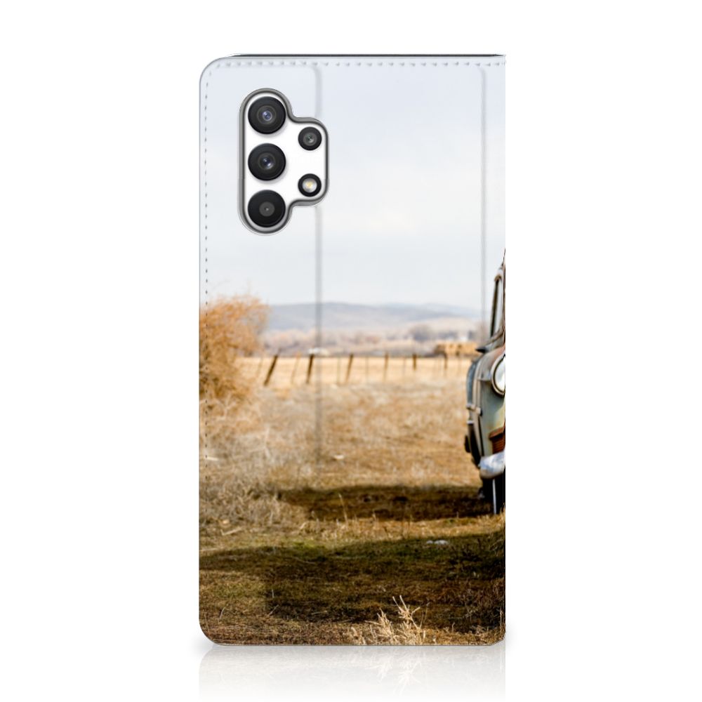 Samsung Galaxy A32 4G | A32 5G Enterprise Editie Stand Case Vintage Auto - B2C Telecom