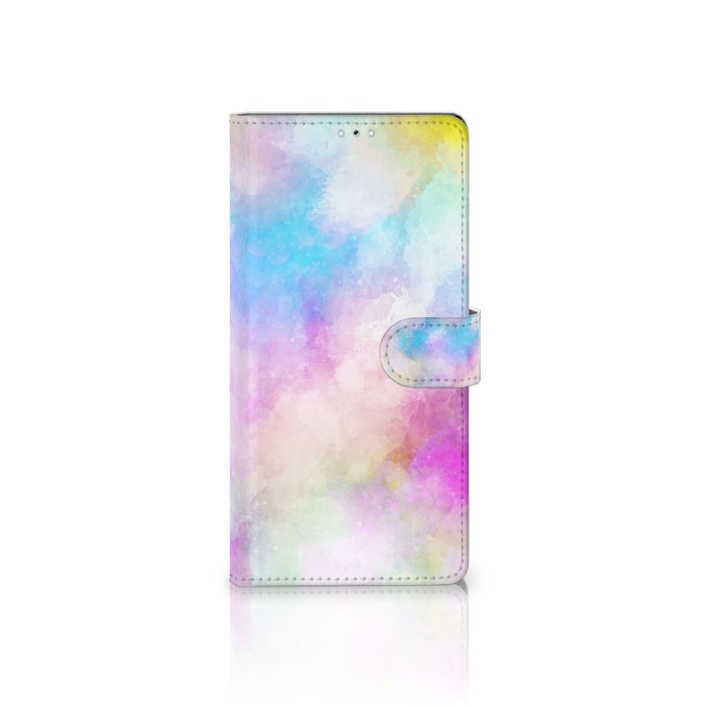Hoesje Samsung Galaxy S22 Ultra Watercolor Light met kleurrijke pastelkleuren en unieke watercolor design.