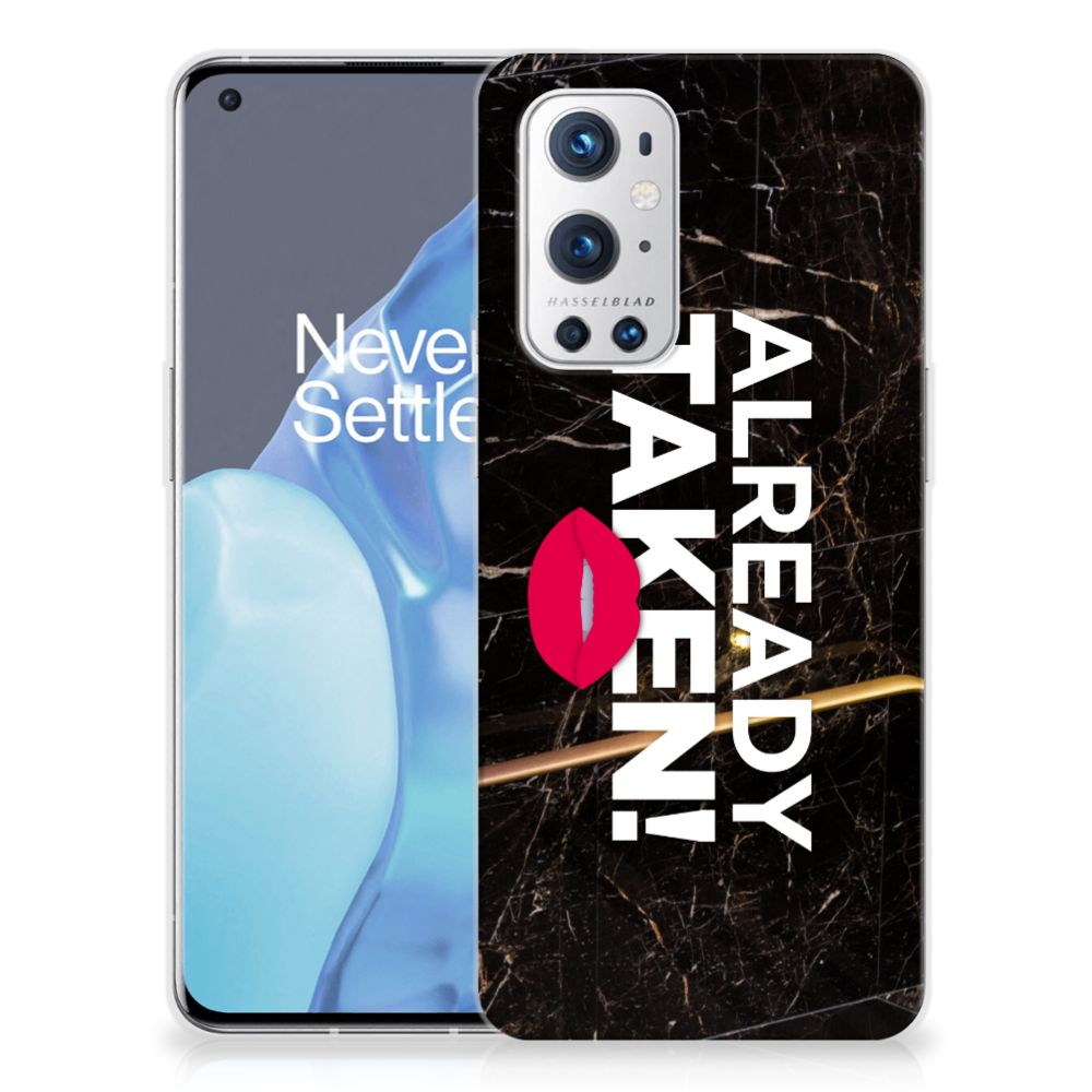 OnePlus 9 Pro Siliconen hoesje met naam Already Taken Black