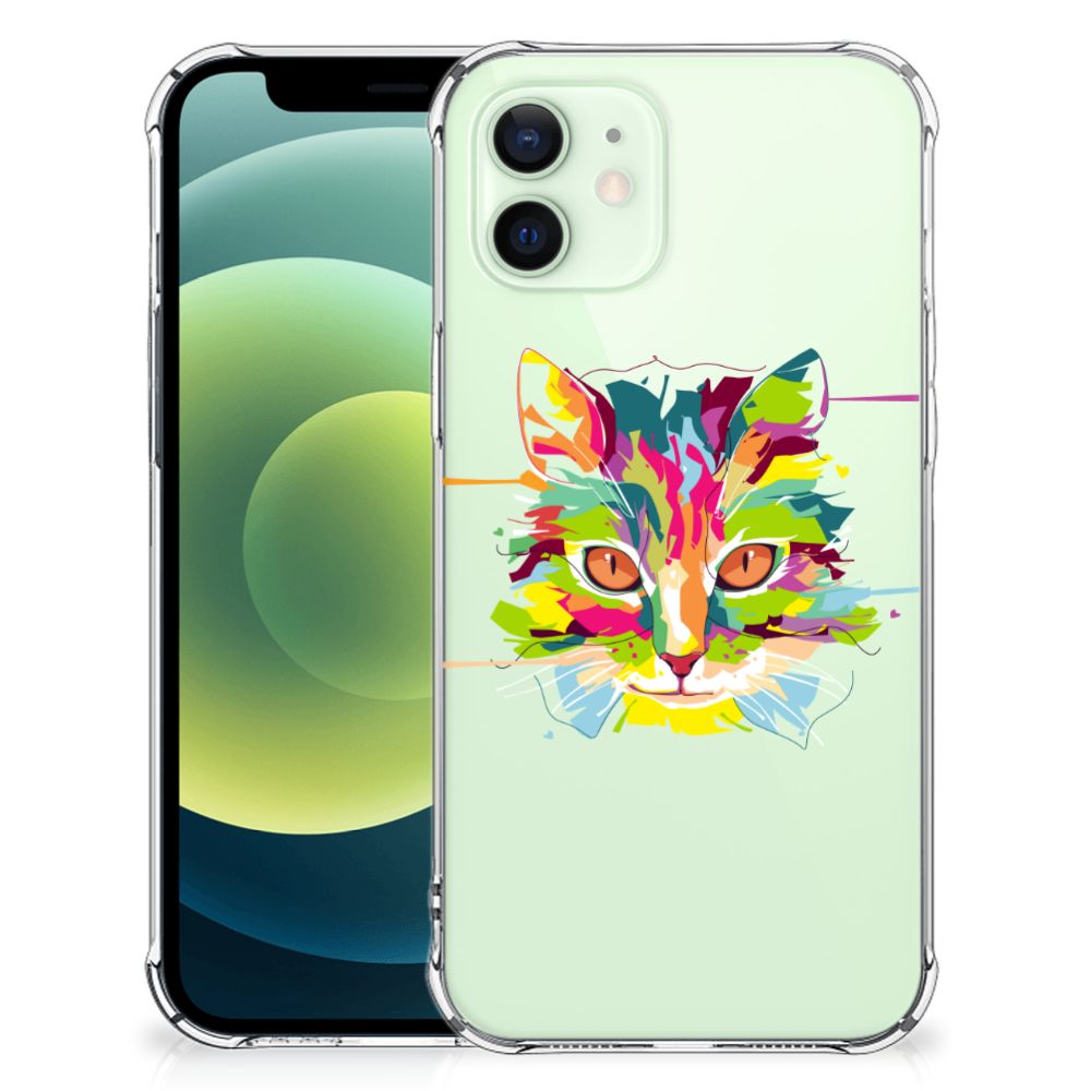 iPhone 12 Mini Stevig Bumper Hoesje Cat Color B2C Telecom