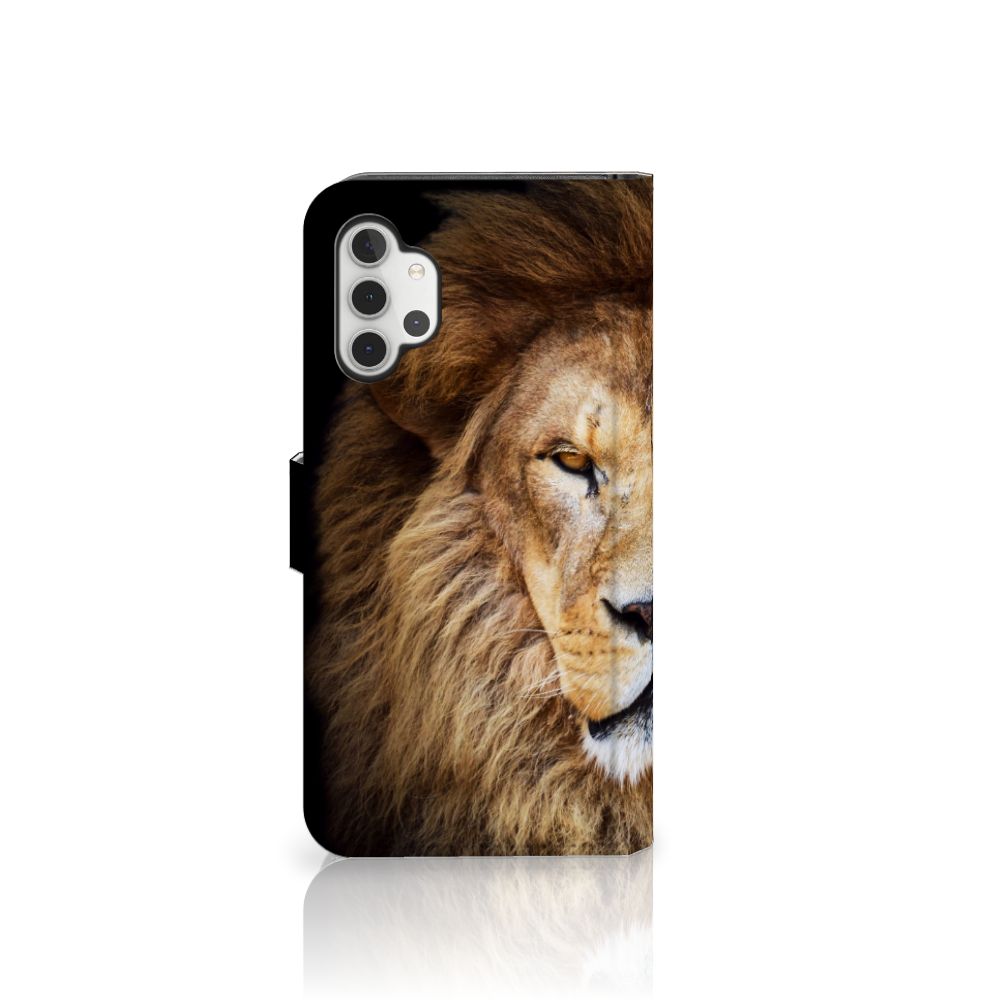 Samsung Galaxy A32 4G Telefoonhoesje met Pasjes Leeuw